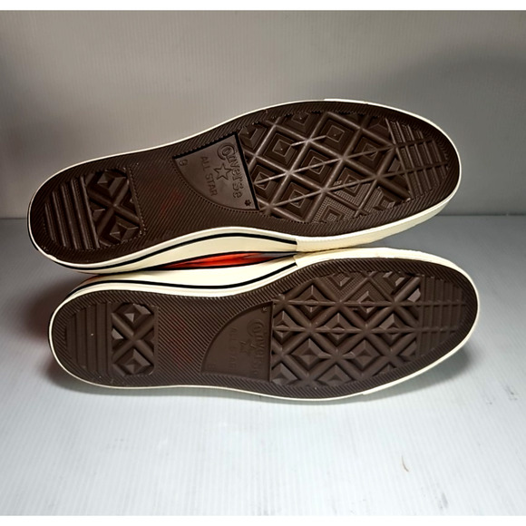 Converse All Star Chuck Taylor 70 Hi High Top Sneakers Bright Orange Us mens 9 - Picture 5 of 7